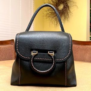 Pebbled Leather Satchel